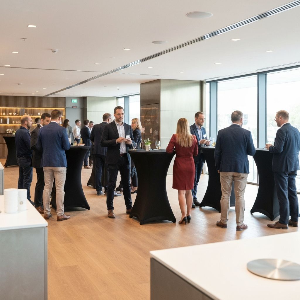 Corporate event setup